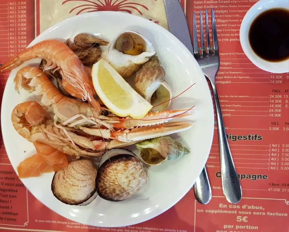 Entrée Fruits de Mer